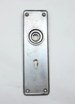 Chrome Over Brass Keyhole 7.5 In. Door Back Plate -OGT Sale Store back plates p250522
