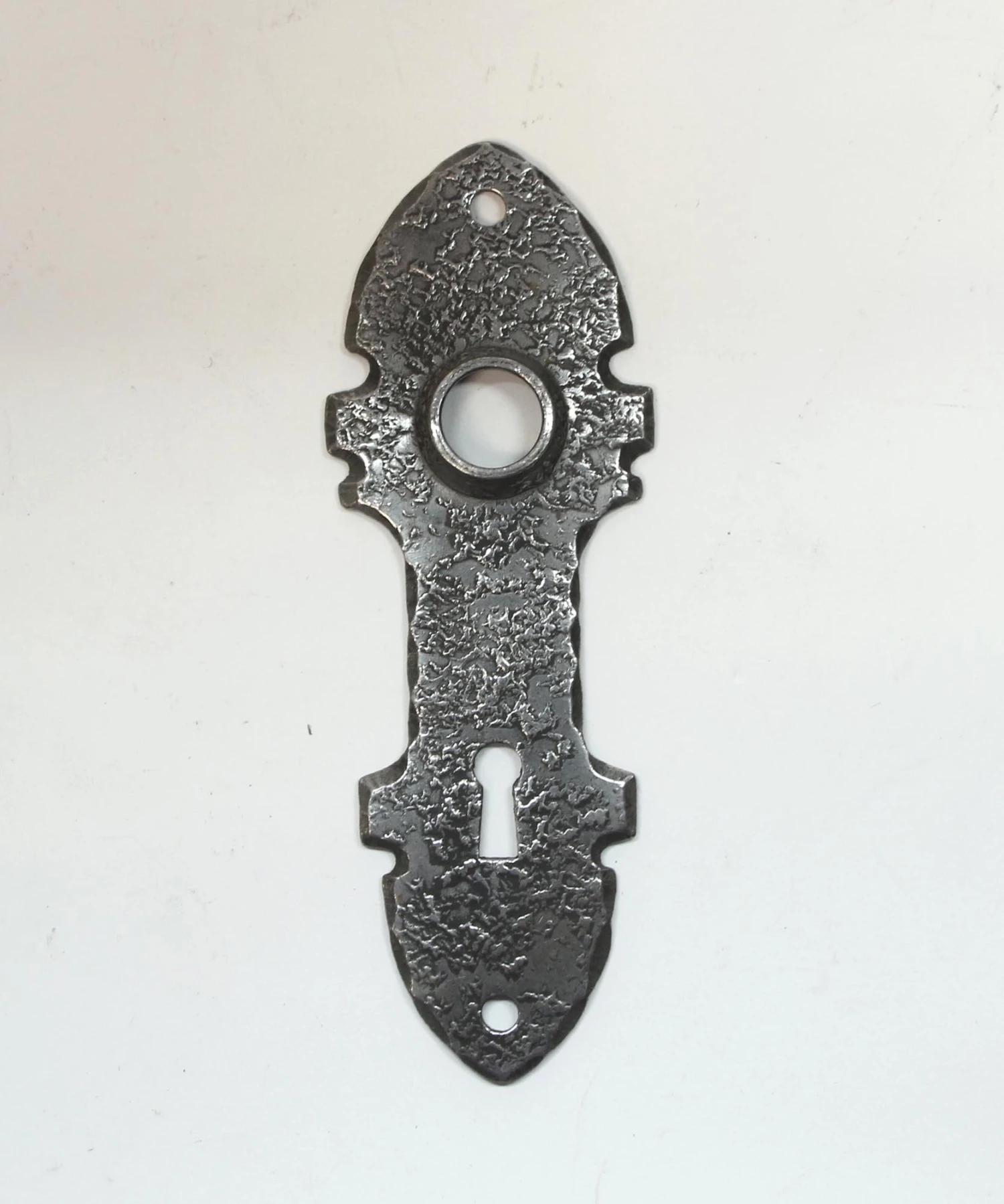 Pair Of Arts & Crafts Cast Iron 6 In. Door Back Plates 4 Pair Of Arts & Crafts Cast Iron 6 In. Door Back Plates - Image 2