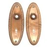 Pair Of 7 In. Copper Plated Brass Keyhole Door Back Plates 1 Pair Of 7 In. Copper Plated Brass Keyhole Door Back Plates -OGT Sale Store back plates pair of 7 in copper plated brass keyhole door back plates q279101
