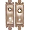 Pair Of 7.125 In. Polished Brass Sargent Greek Door Back Plates -OGT Sale Store back plates pair of 7125 in polished brass sargent greek door back plates q287927