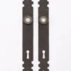 Pair Of 7.75 In. Darkened Brass Narrow Door Back Plates 1 Pair Of 7.75 In. Darkened Brass Narrow Door Back Plates -OGT Sale Store back plates pair of 775 in darkened brass narrow door back plates q282359