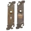 Pair Of Art Nouveau 10.25 In. Reading Bronze Door Back Plates 2 Pair Of Art Nouveau 10.25 In. Reading Bronze Door Back Plates -OGT Sale Store back plates pair of art nouveau 1025 in reading bronze door back plates q285698