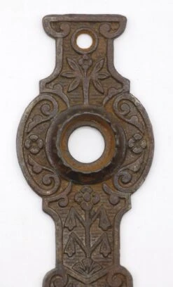 Antique Cast Iron Victorian 5 In. Passage Door Back Plate 7 Antique Cast Iron Victorian 5 In. Passage Door Back Plate -OGT Sale Store back plates q278448