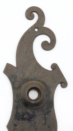 Art Nouveau 13.75 In. Cast Iron Double Keyhole Door Back Plate 7 Art Nouveau 13.75 In. Cast Iron Double Keyhole Door Back Plate -OGT Sale Store back plates q279213