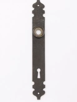 Pair Of 7.75 In. Darkened Brass Narrow Door Back Plates -OGT Sale Store back plates q282359