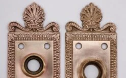 Pair Of 7.125 In. Polished Brass Sargent Greek Door Back Plates 7 Pair Of 7.125 In. Polished Brass Sargent Greek Door Back Plates -OGT Sale Store back plates q287927