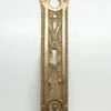 Single Decorative French Brass 12 In. Back Plate