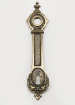 Single Narrow Bronze 8.125 In. Door Plate