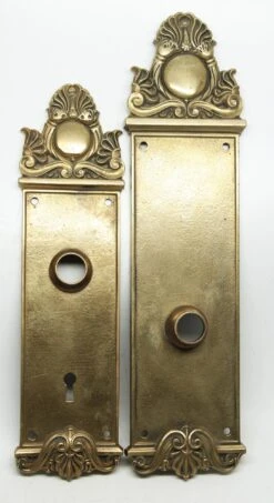 Yale & Towne Pair Of Decorative Entry Plates