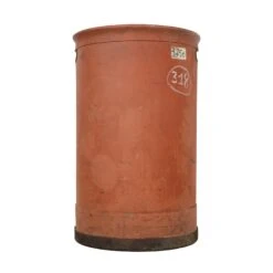 European Orange Brown French Yarn Factory Bin Suroy Laundry Basket