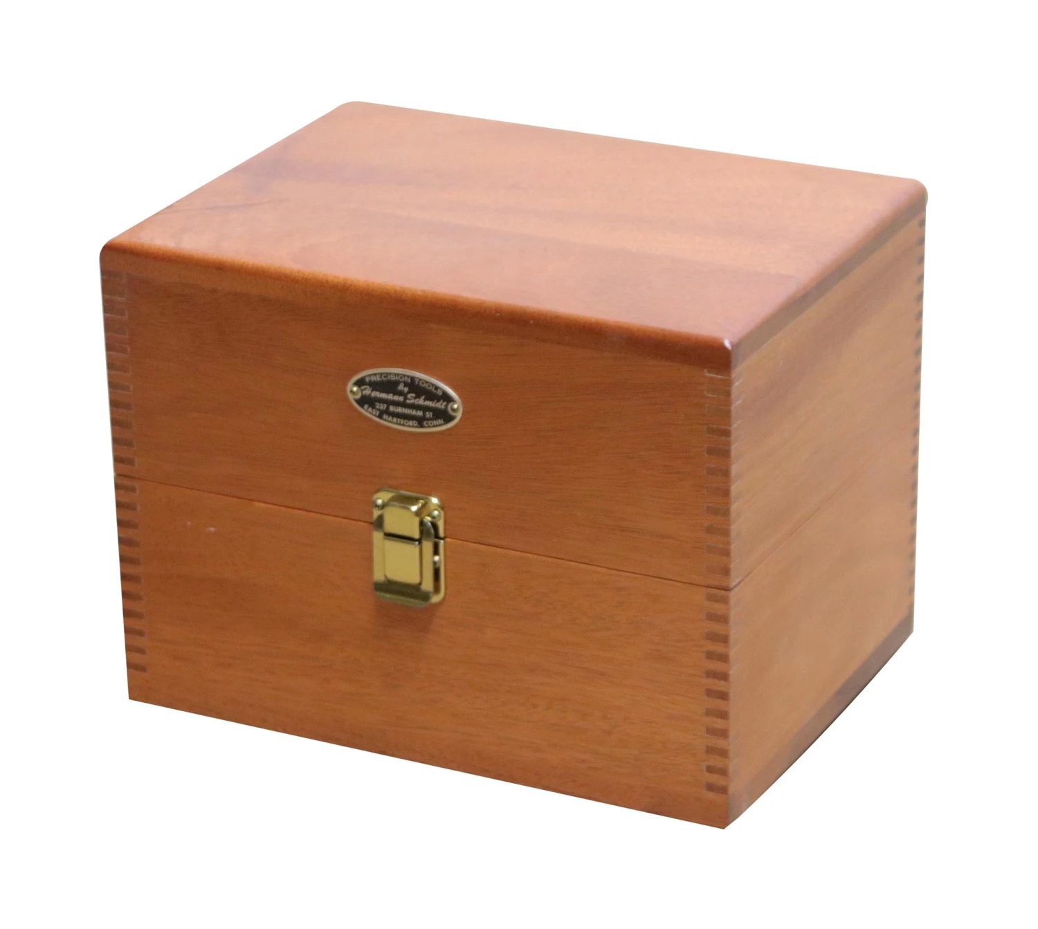 Mahogany Box With Dovetail Seams & Brass Hardware 3 Mahogany Box With Dovetail Seams & Brass Hardware