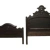 Antique Federal Style Carved Mahogany Full Bed Frame Set 2 Antique Federal Style Carved Mahogany Full Bed Frame Set -OGT Sale Store bedroom antique federal style carved mahogany full bed frame set p267761