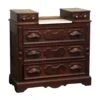 Dark Wood And Marble Top Five Drawer Dresser 1 Dark Wood And Marble Top Five Drawer Dresser -OGT Sale Store bedroom dark wood and marble top five drawer dresser n245682
