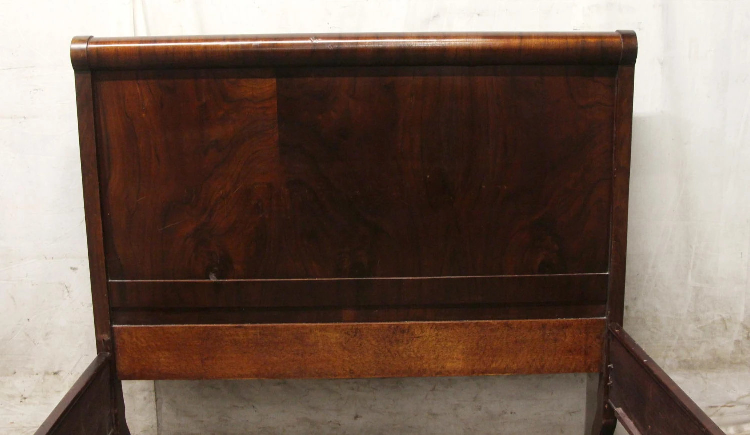 Solid Walnut Full Bed Frame Set With Walnut Veneer 5 Solid Walnut Full Bed Frame Set With Walnut Veneer - Image 3