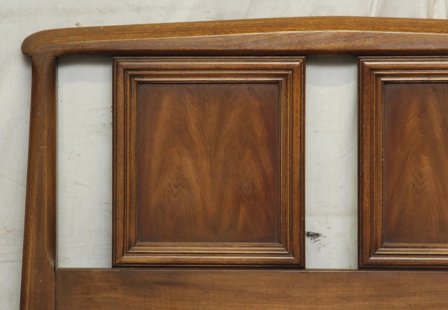 Twin Wood Mid Century Headboard 4 Twin Wood Mid Century Headboard - Image 2