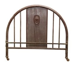 Metal Floral Bed Headboard On Wheels