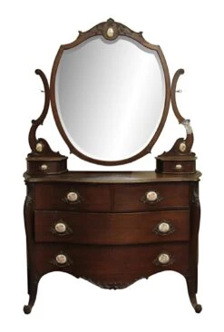Queen Anne Mahogany Vanity Dresser