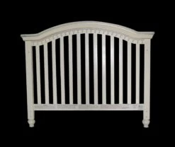 Vintage Arched White Queen Headboard Set