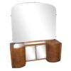 Vintage Art Deco Vanity With Curved Drawers & Large Mirror 2 Vintage Art Deco Vanity With Curved Drawers & Large Mirror -OGT Sale Store bedroom vintage art deco vanity with curved drawers large mirror l213029