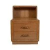 Vintage Blonde Storage Two Drawer Nightstand 2 Vintage Blonde Storage Two Drawer Nightstand -OGT Sale Store bedroom vintage blonde storage two drawer nightstand q284001