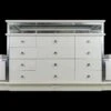 Walk-in Closet White Jewelry Display Case Storage Island