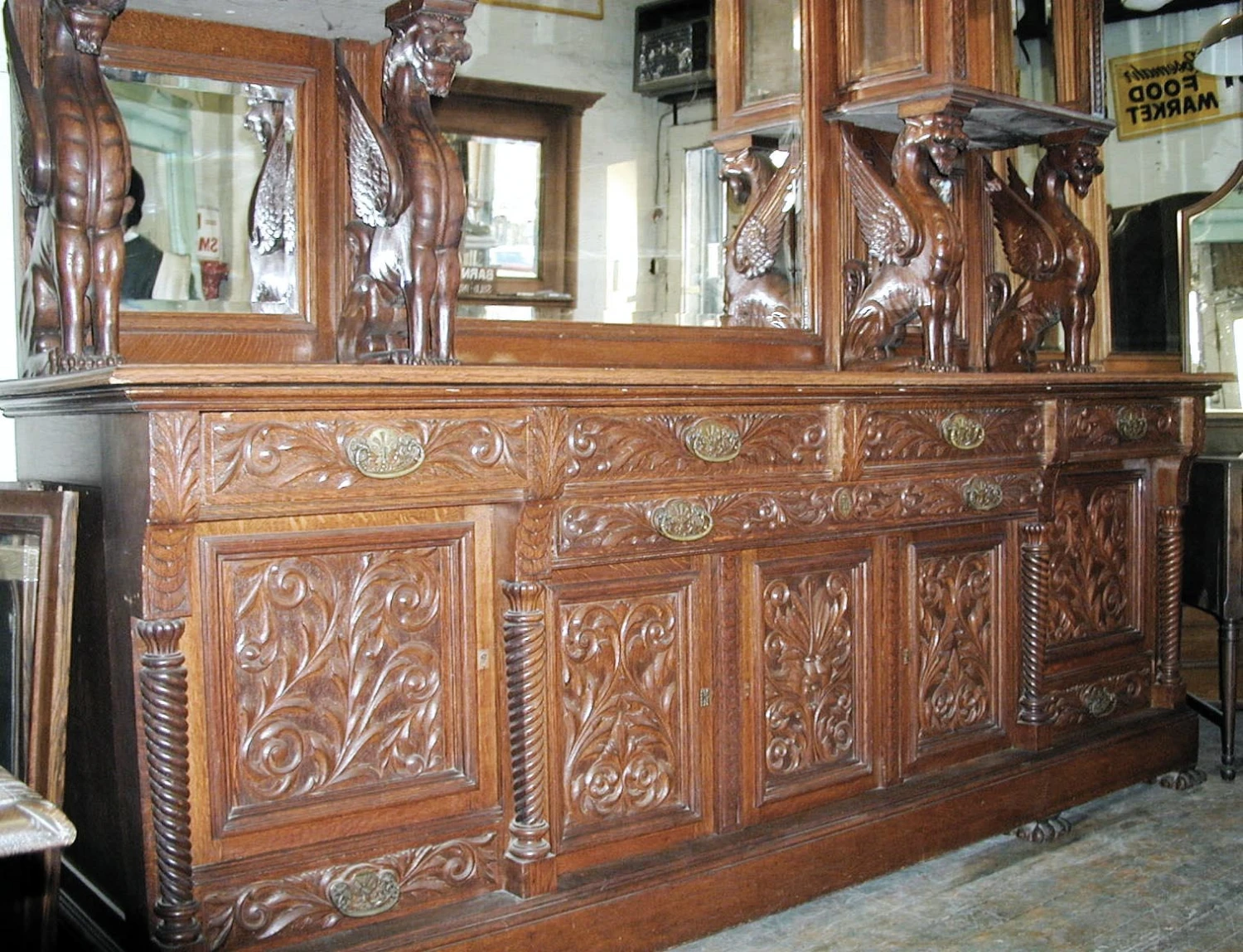 Oversized Victorian Breakfront 7 Oversized Victorian Breakfront - Image 5