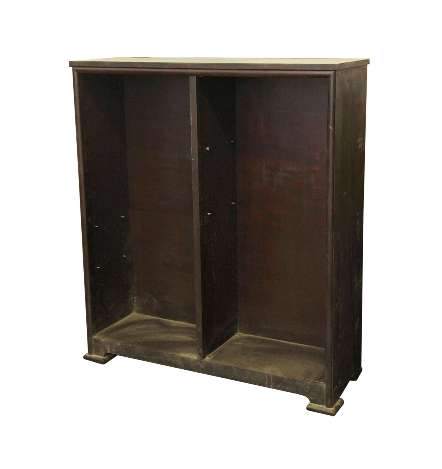 Antique Traditional 4 Ft. Dark Wooden Bookcase 4 Antique Traditional 4 Ft. Dark Wooden Bookcase - Image 2
