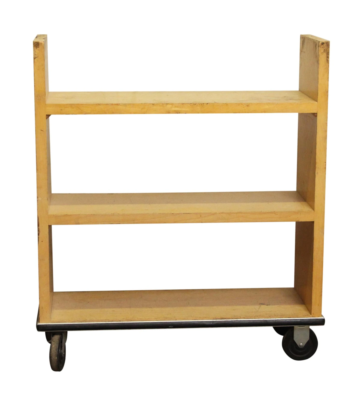 Light Maple Library Book Cart 4 Light Maple Library Book Cart - Image 2