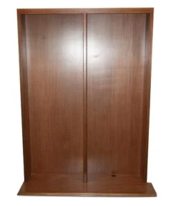 Reclaimed 6.5 Ft. Dark Wood Tone Built-in Bookcase