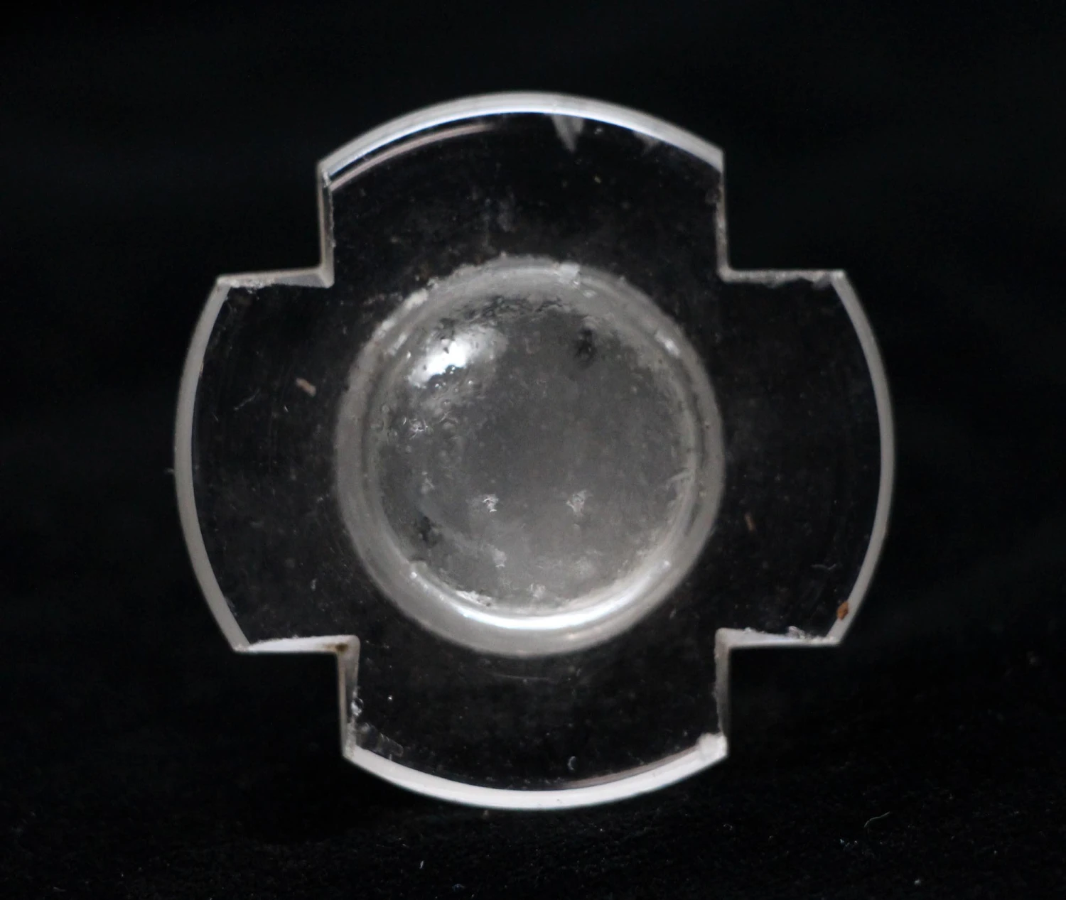 Vintage Cross Shaped Glass Bottle Stopper 5 Vintage Cross Shaped Glass Bottle Stopper - Image 3