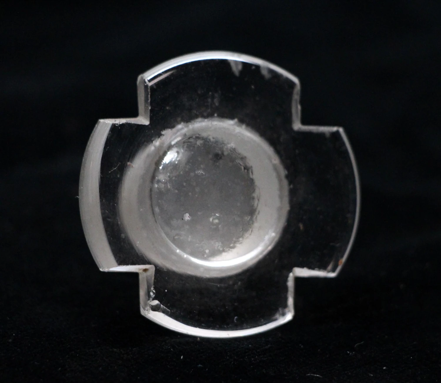 Vintage Cross Shaped Glass Bottle Stopper 4 Vintage Cross Shaped Glass Bottle Stopper - Image 2