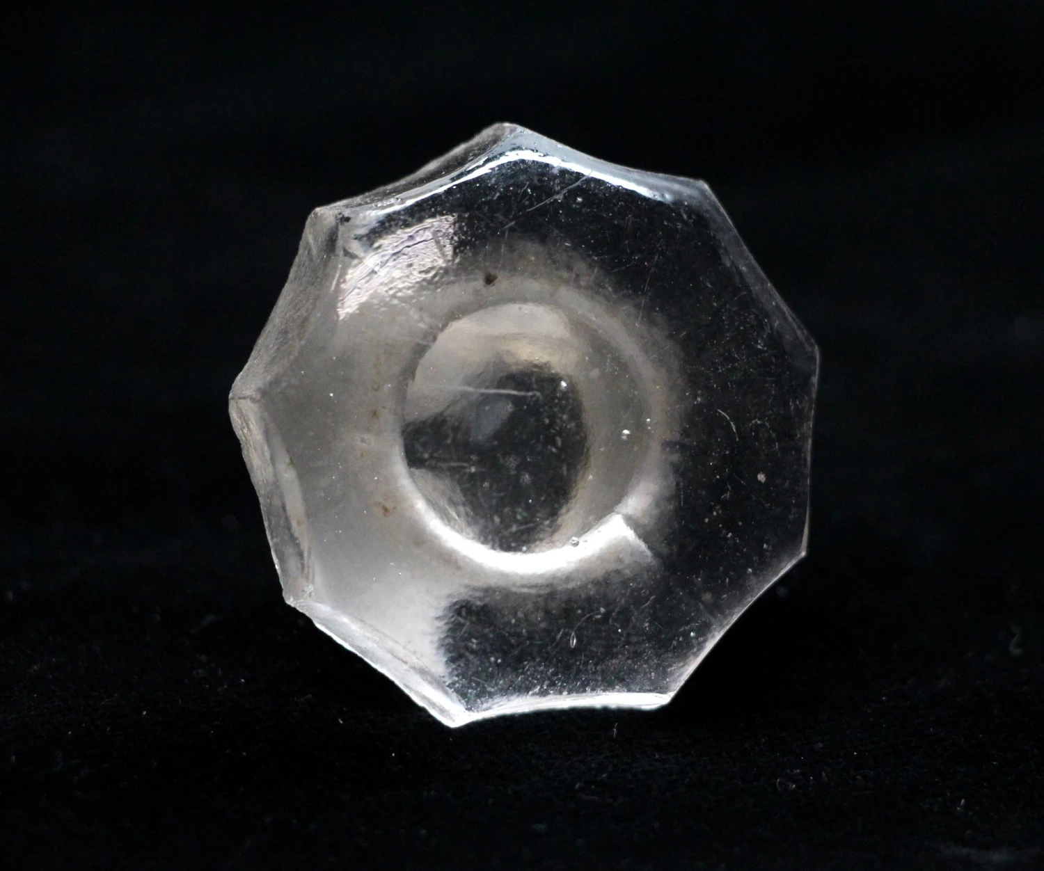 Vintage Round Top Glass Bottle Stopper 4 Vintage Round Top Glass Bottle Stopper - Image 2