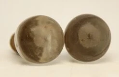 Pair Of Round Slightly Worn Cork Stoppers