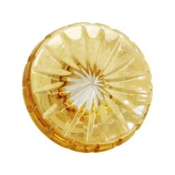 Vintage Clear Orange Glass Stopper