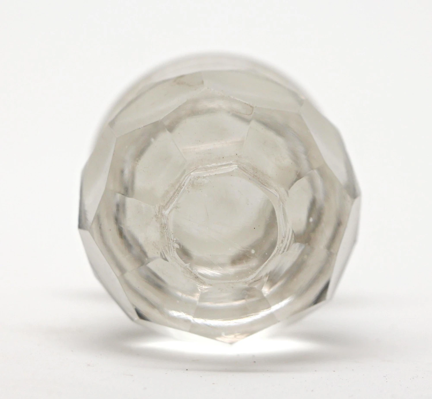 Vintage Glass Faceted Stopper 3 Vintage Glass Faceted Stopper