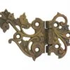 Antique Ornate Bronze Offset Furniture Hinge