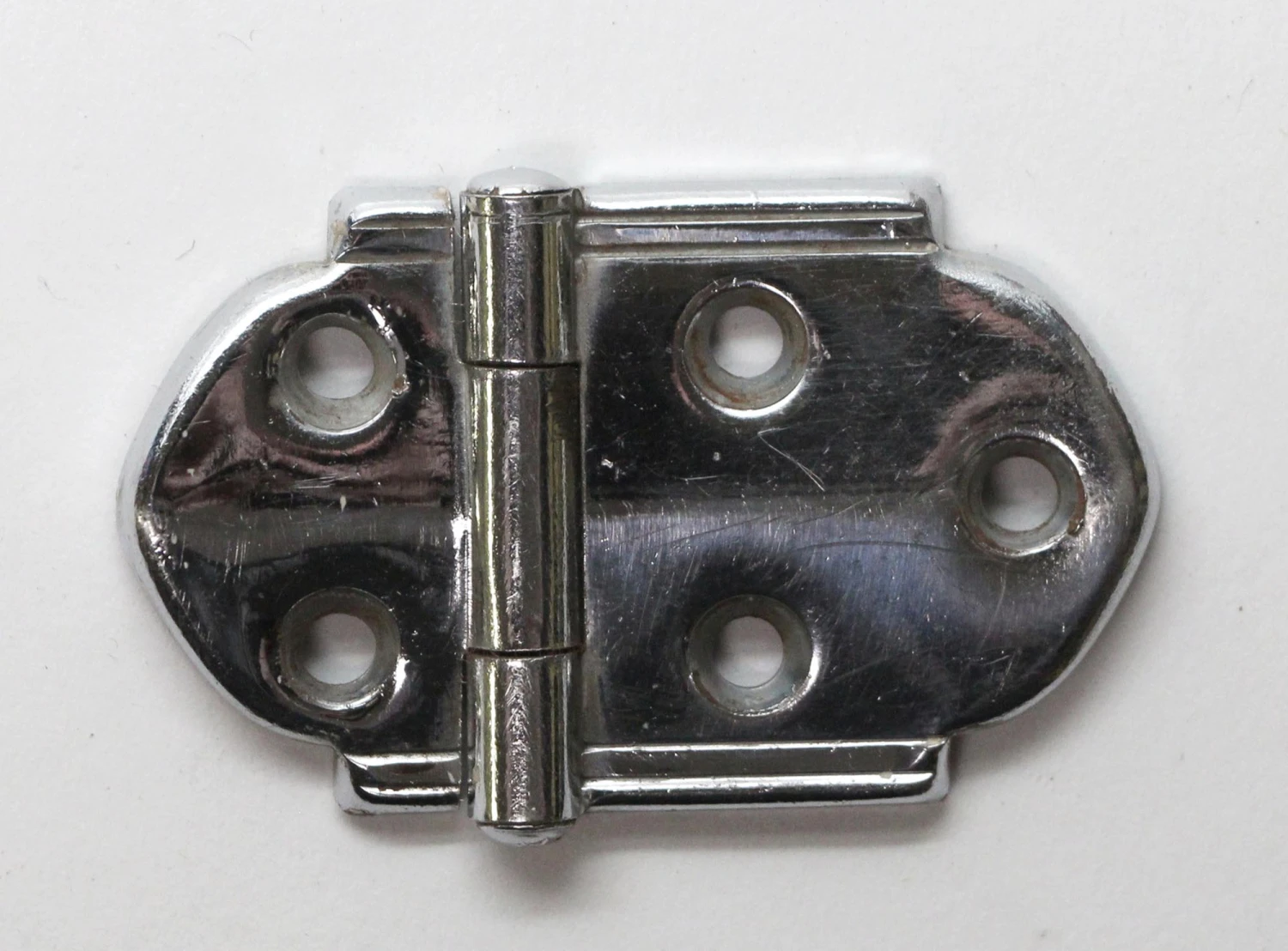 Chrome Plated Steel Art Deco Surface Cabinet Hinge 3 Chrome Plated Steel Art Deco Surface Cabinet Hinge