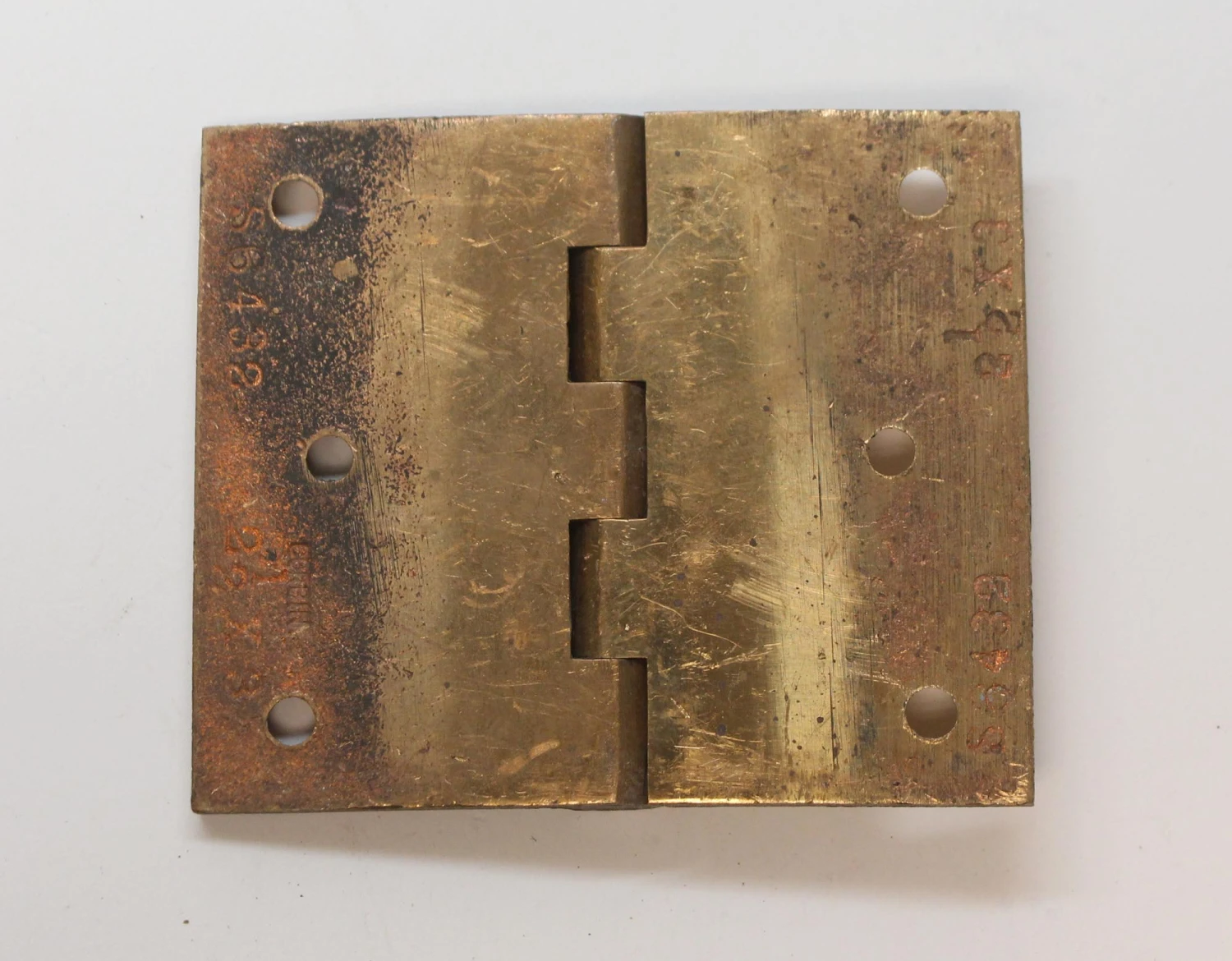 Set Of 4 Vintage 2.5 X 3 Corbin Brass Butt Cabinet Hinges 5 Set Of 4 Vintage 2.5 X 3 Corbin Brass Butt Cabinet Hinges - Image 3