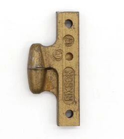 Vintage 3 X 2.25 Rixson Brushed Brass Steel Right Hand Olive Cabinet Hinge -OGT Sale Store cabinet furniture hinges for sale k192003r