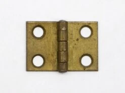 Set Of 10 Brass Plated 0.75 X 1.125 Steel Butt Hinges -OGT Sale Store cabinet furniture hinges for sale k192010