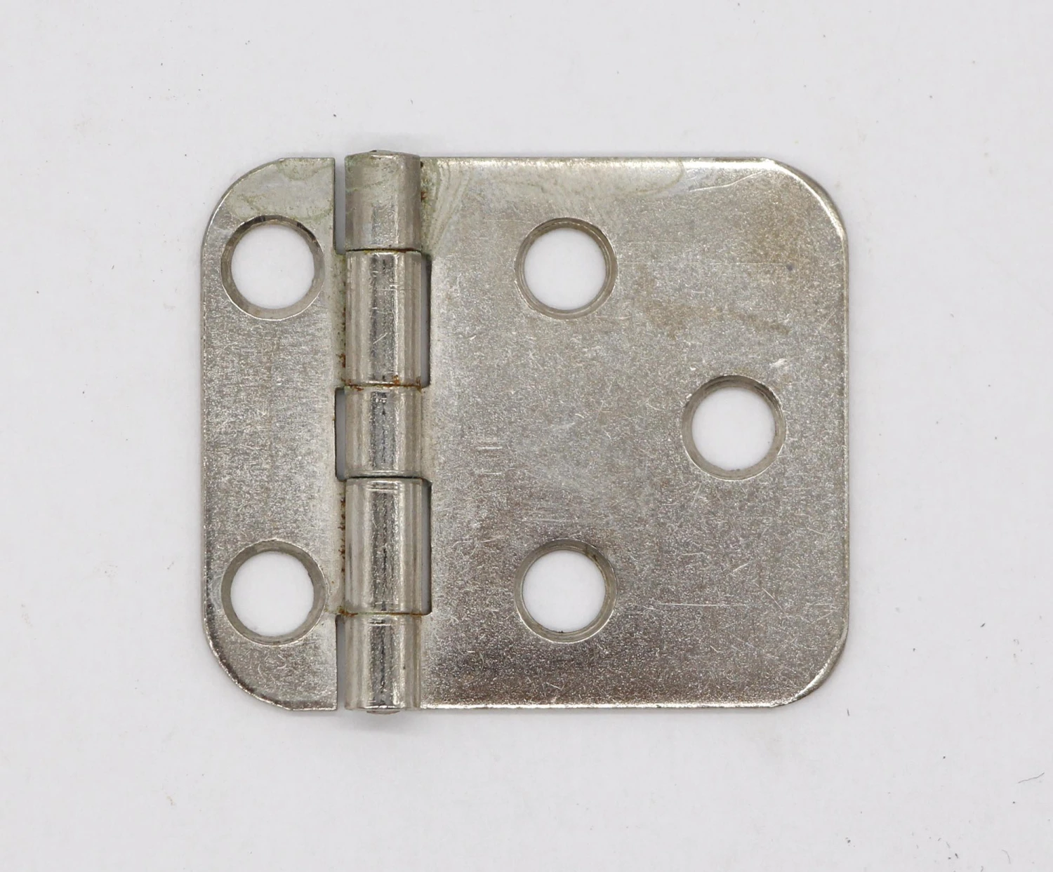 Set Of 10 Nickel Face Mount 1.5 X 1.75 Cabinet Hinges 5 Set Of 10 Nickel Face Mount 1.5 X 1.75 Cabinet Hinges - Image 3