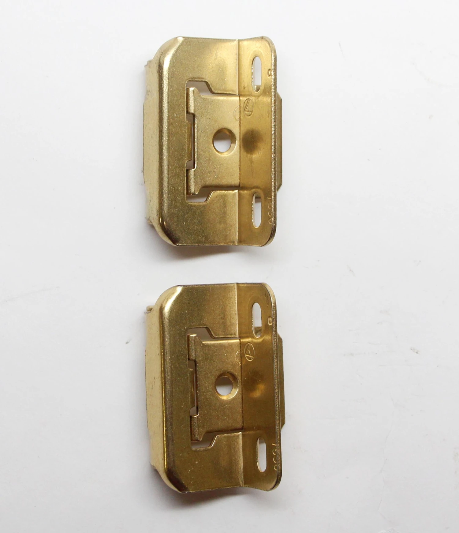 Pair Of 2.75 In. Partial Wrap Amerock Brushed Brass Cabinet Hinges 5 Pair Of 2.75 In. Partial Wrap Amerock Brushed Brass Cabinet Hinges - Image 3
