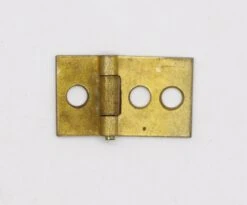 Set Of 10 Brass 3 Hole 0.625 X 1 Cabinet Hinges 8 Set Of 10 Brass 3 Hole 0.625 X 1 Cabinet Hinges -OGT Sale Store cabinet furniture hinges for sale p262230
