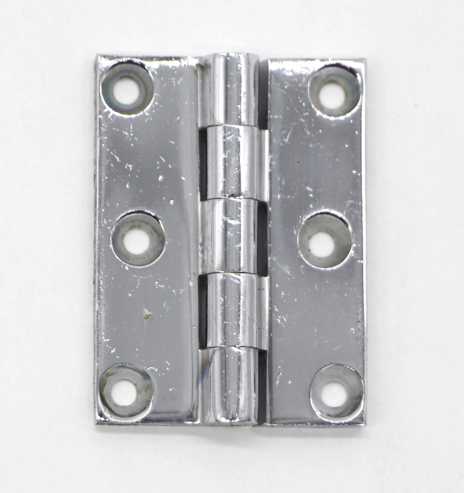 Set Of 4 Nickel Plated 2 X 1.5 Corbin Butt Cabinet Hinges 5 Set Of 4 Nickel Plated 2 X 1.5 Corbin Butt Cabinet Hinges - Image 3