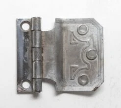 Pair Of Modern 2 X 2.375 Chrome Steel Face Mount Cabinet Hinges -OGT Sale Store cabinet furniture hinges for sale p263506