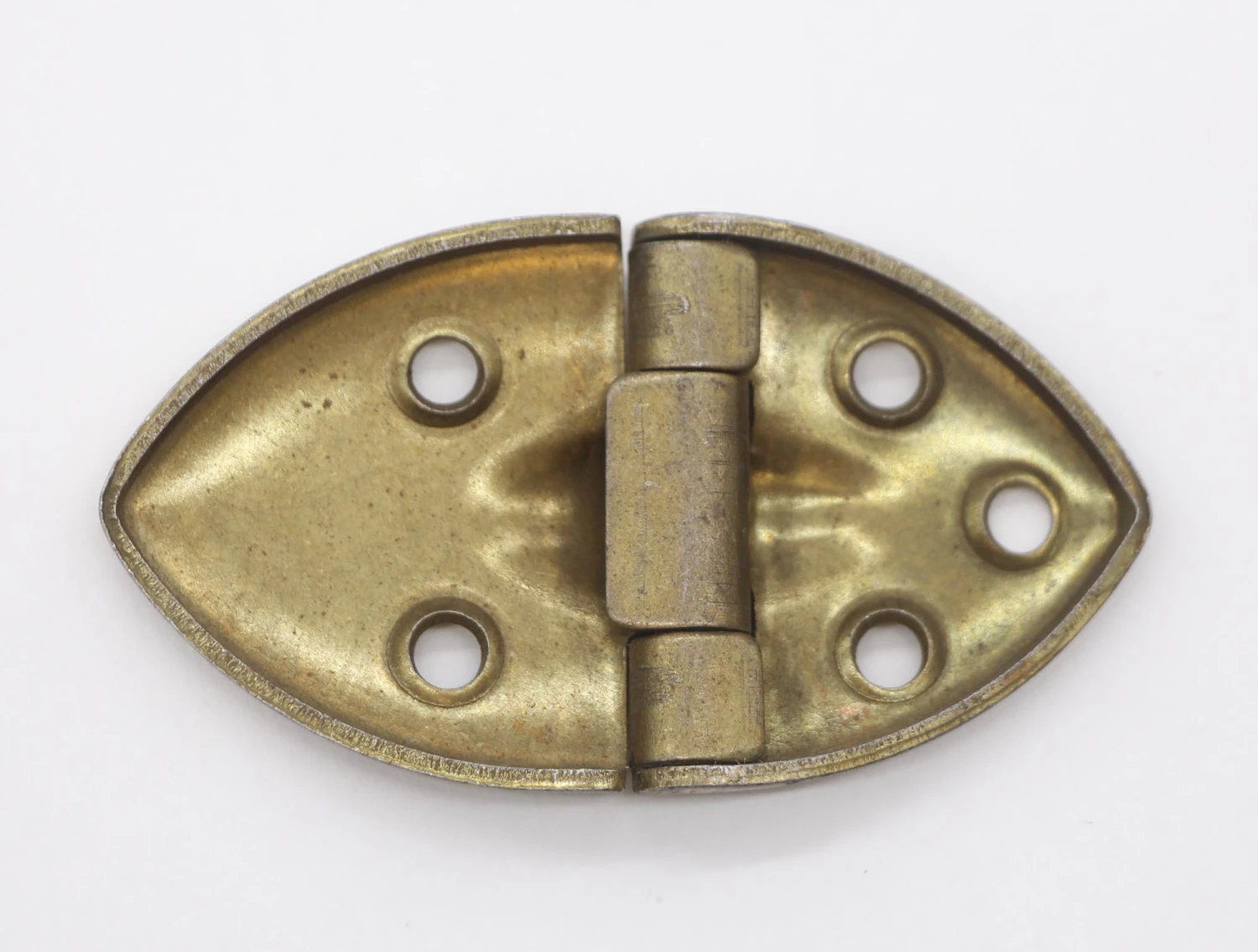 Pair Of Brass Plated Vintage Surface Cabinet Hinges 5 Pair Of Brass Plated Vintage Surface Cabinet Hinges - Image 3