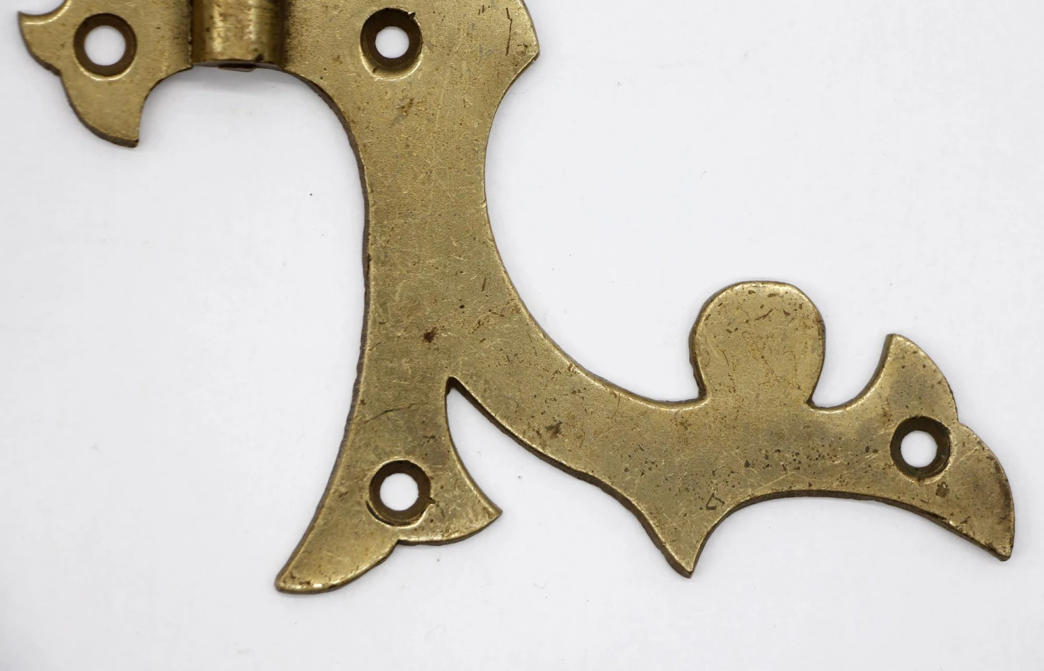 Pair Vintage Brass Door Strap Cabinet Furniture Hinges 5 Pair Vintage Brass Door Strap Cabinet Furniture Hinges - Image 3