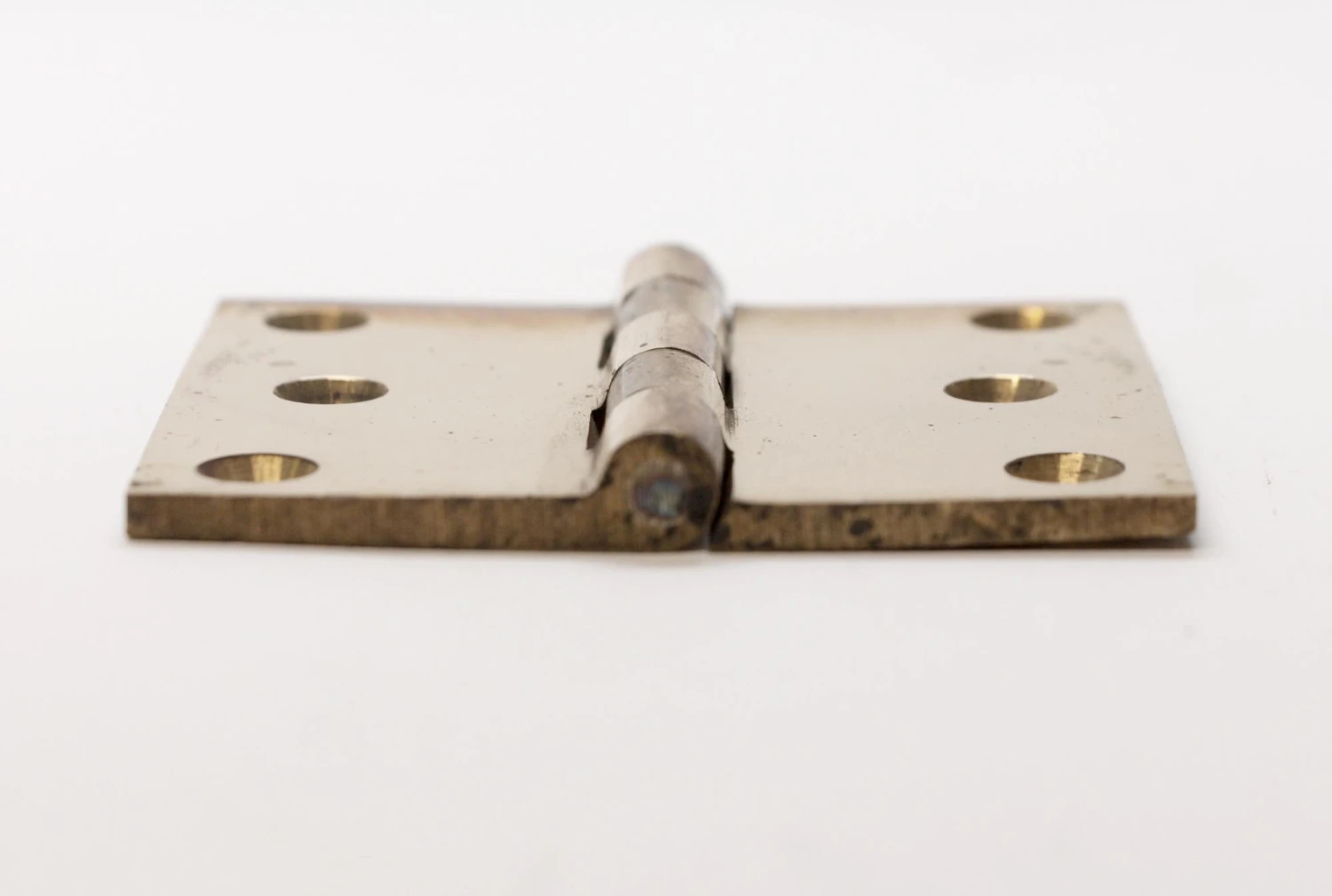 Set Of 4 Vintage 2.5 X 3 Corbin Brass Butt Cabinet Hinges 4 Set Of 4 Vintage 2.5 X 3 Corbin Brass Butt Cabinet Hinges - Image 2