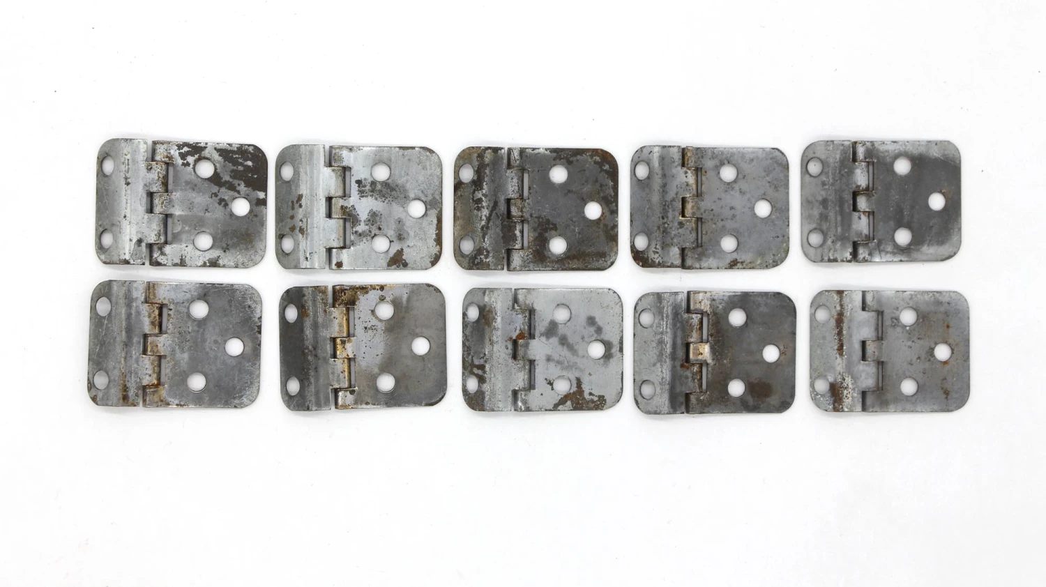 Set Of 10 Steel Partial Wrap Offset Cabinet Hinges 4 Set Of 10 Steel Partial Wrap Offset Cabinet Hinges - Image 2