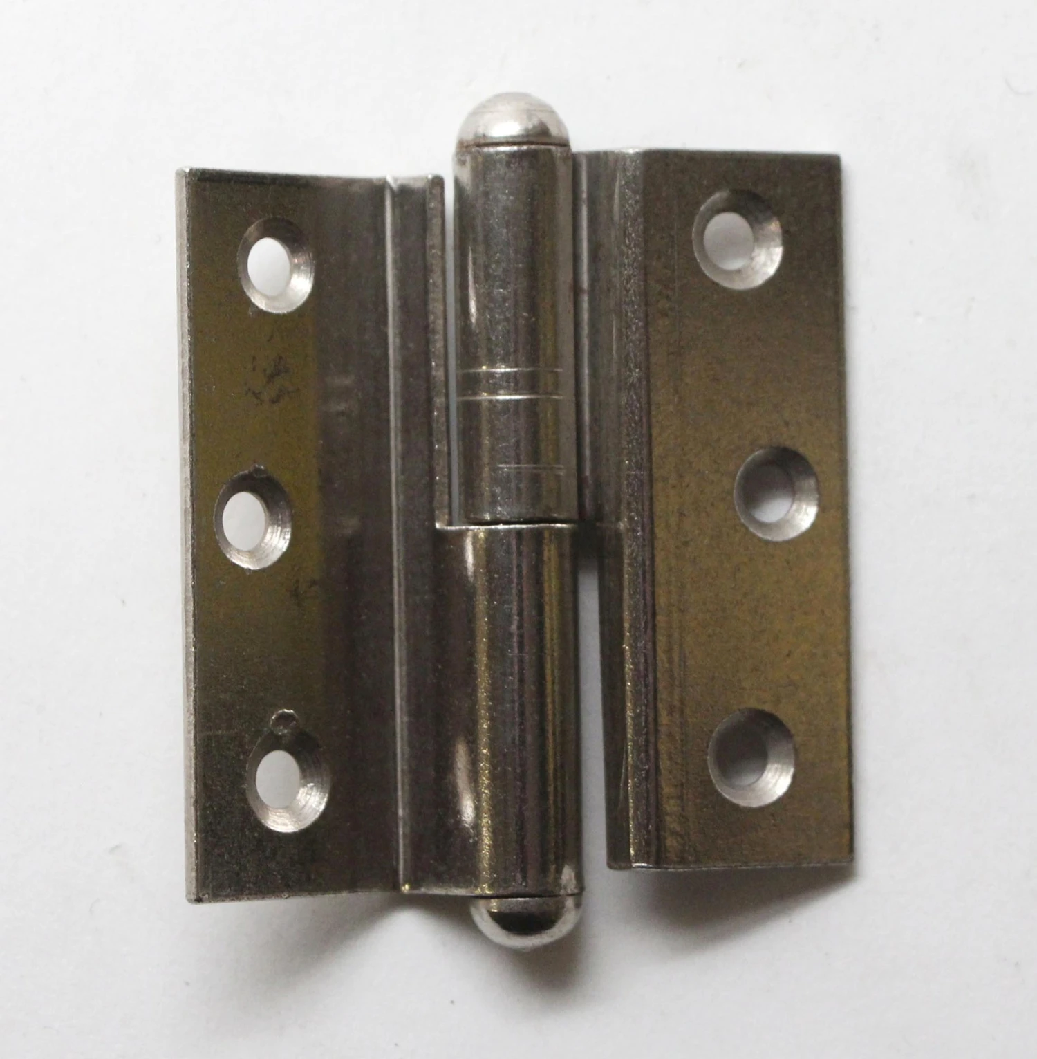 Modern 2 In. X 1.75 In. Brushed Steel Offset Cabinet Hinge 3 Modern 2 In. X 1.75 In. Brushed Steel Offset Cabinet Hinge